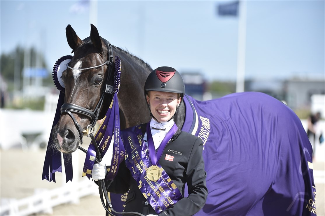 Guld i paradressur ved WEG 2022: Gørklintgårds Quater og Katrine Kristensen